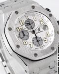 APF Factory Replica AP Royal Oak Offshore 25721ST.OO.1000ST.07 Silver Panda Plate Watches