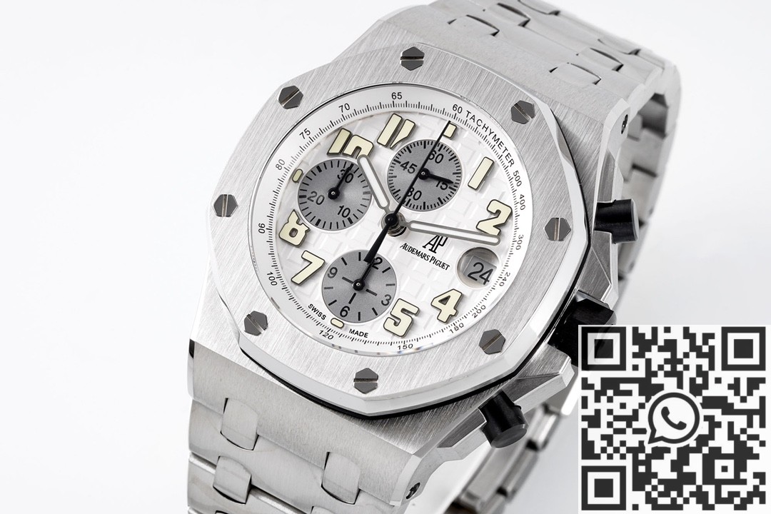 APF Factory Replica AP Royal Oak Offshore 25721ST.OO.1000ST.07 Silver Panda Plate Watches