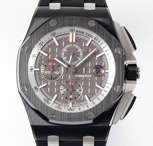 APF Factory Replica Audemars Piguet Royal Oak Offshore 26405CE.OO.A002CA.01 Dark Gray Panda Plate Watches