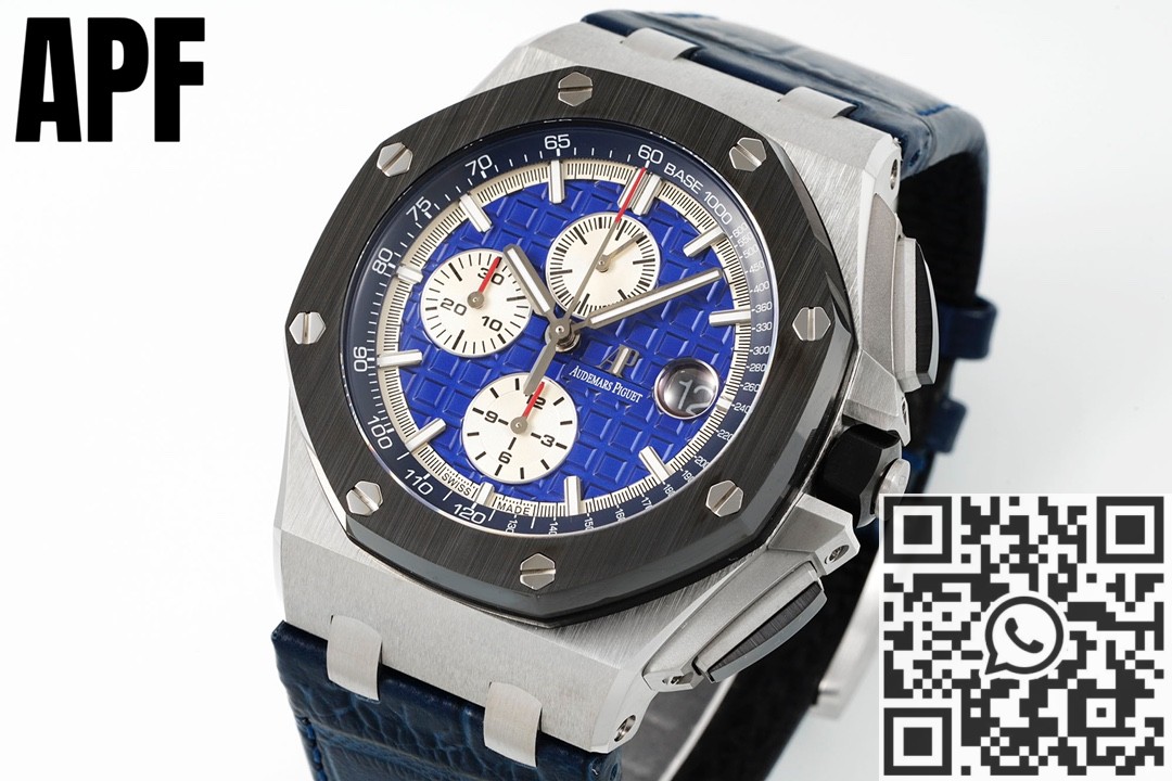 APF Factory Replica Audemars Piguet Royal Oak Offshore 26401PO.00.A018CR.01 Blue Dial Watches