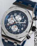 APF Factory Fake Audemars Piguet Royal Oak Offshore 26470ST.OO.A027CA.01 Blue Rubber Strap