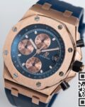 APF Factory Replica Audemars Piguet Royal Oak Offshore 26238OR Rose Gold Blue Dial Watch