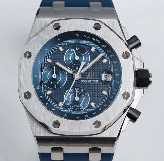 APF Factory Replica Audemars Piguet Royal Oak Offshore 26238ST Blue Dial Watch