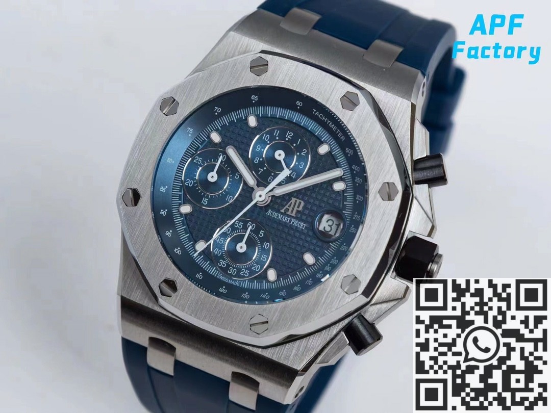 APF Factory Replica Audemars Piguet Royal Oak Offshore 26238ST Blue Dial Watch