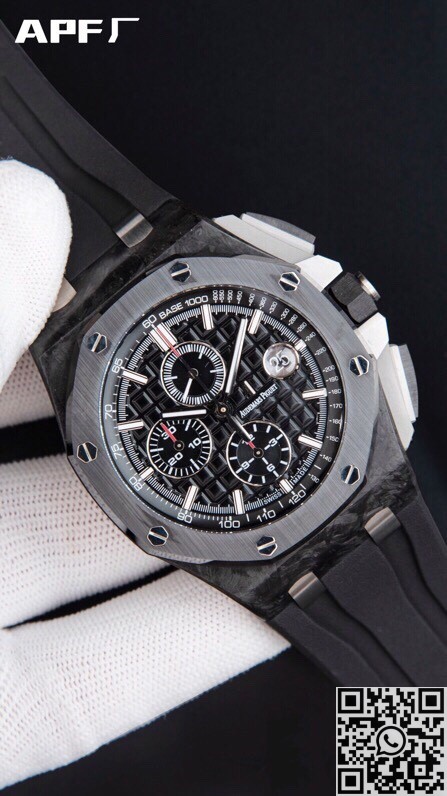 APF Factory Replica Audemars Piguet Royal Oak Offshore 26400AU.OO.A002CA.01 Black Panda Plate Watch