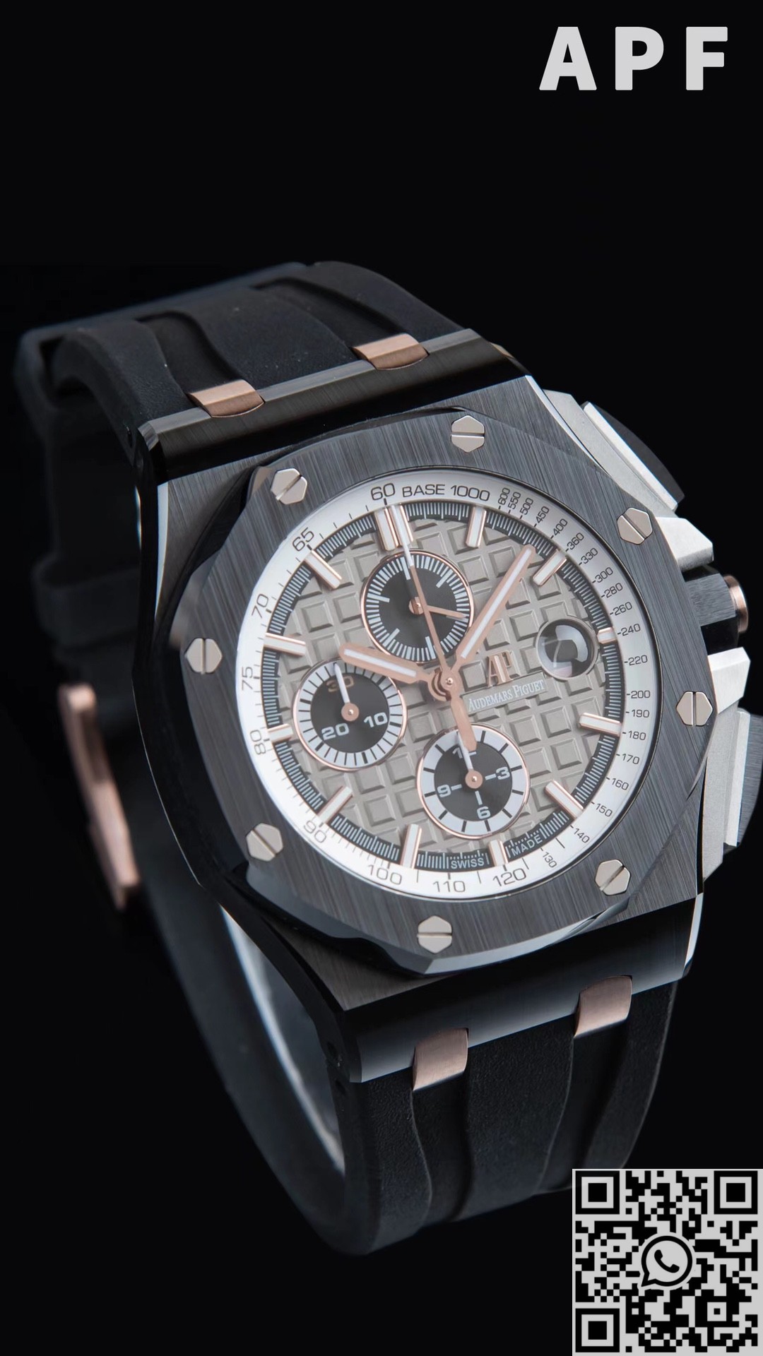 APF Factory Fake Audemars Piguet Royal Oak Offshore 26415CE.OO.A002CA.01 Dark Gray Watch