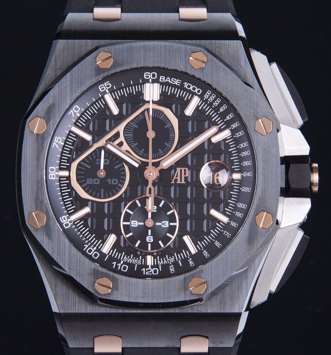 APF Factory Fake AP Royal Oak Offshore 26405CE.OO.A002CA.99.99 Black Dial Watch