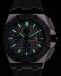 APF Factory Fake AP Royal Oak Offshore 26400IO.OO.A004CA.02 Gray Panda Plate Watch