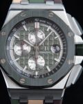 APF Factory Replica AP Royal Oak Offshore 26400SO.OO.A055CA.01 Khaki Green Panda Platter Watches