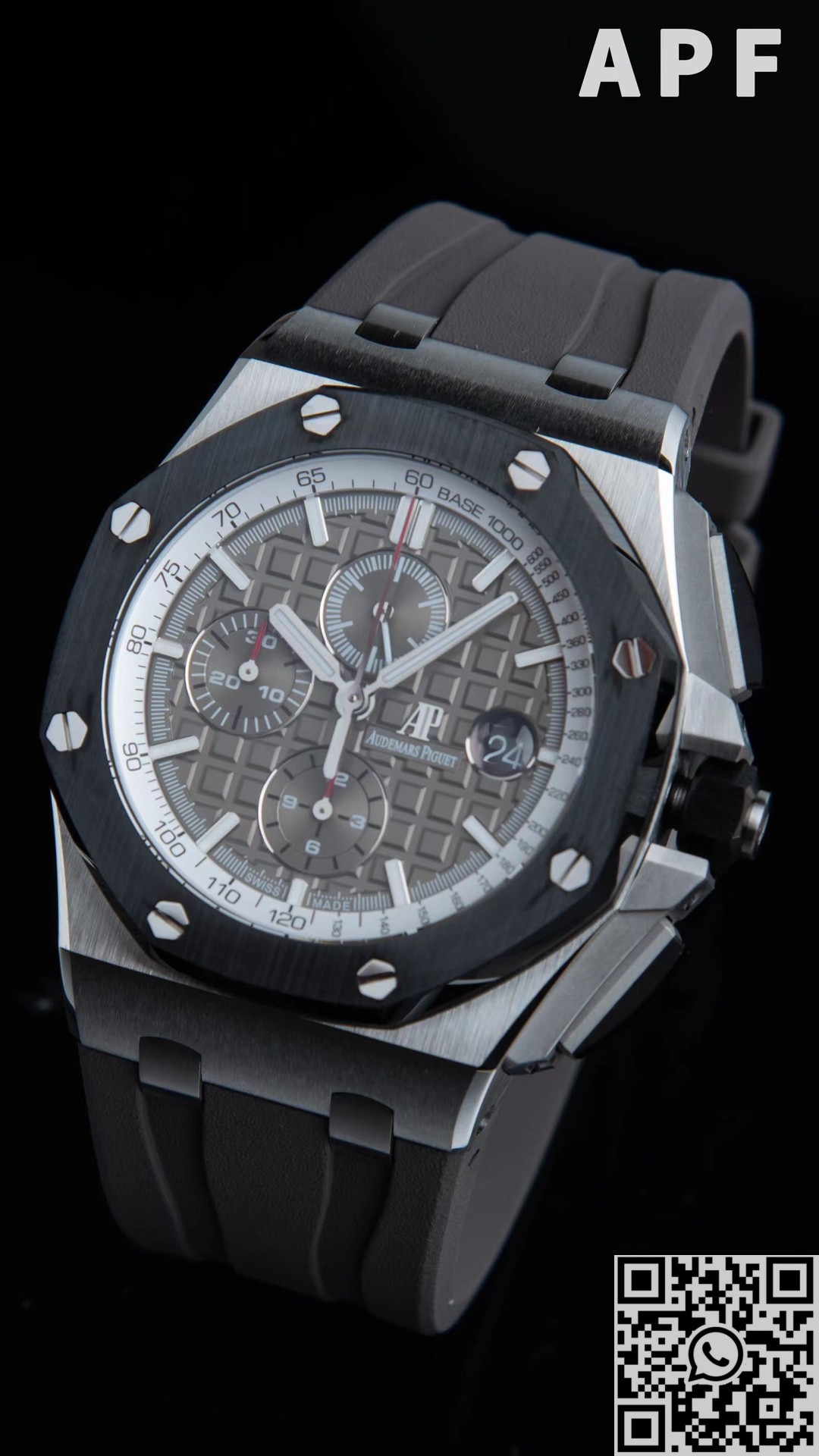 APF Factory Replica Audemars Piguet Royal Oak Offshore 26400 Gray Panda Plate