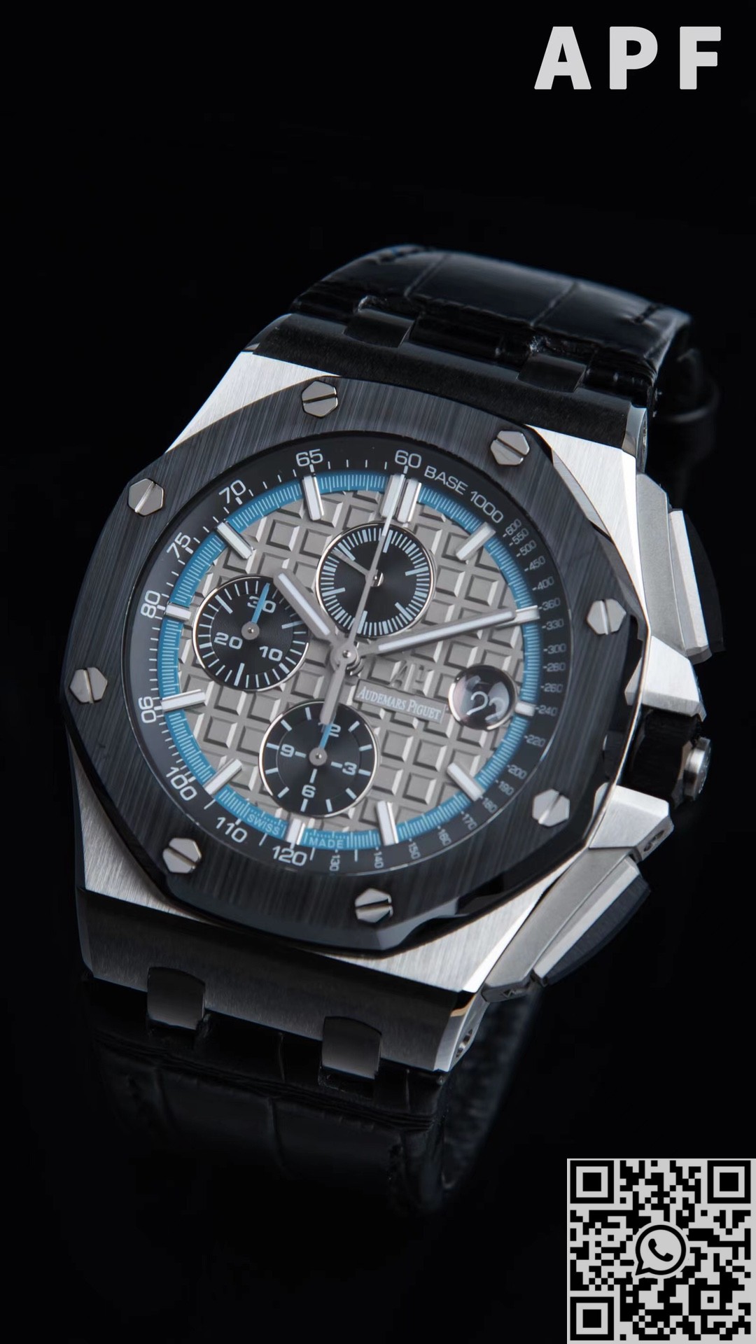 APF Factory Fake Audemars Piguet Royal Oak Offshore 26417CN.OO.A002CR.01 Silver Panda Plate