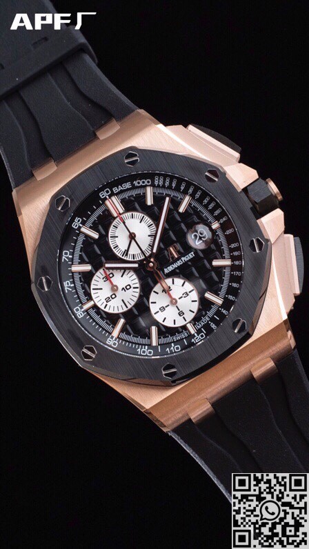 APF Factory Replica AP Royal Oak Offshore 26401RO.OO.A002CA.01 Rose Gold Watch