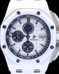 APF Factory Fake AP Royal Oak Offshore 26402CB.OO.A010CA.01 White Panda Plate Watches