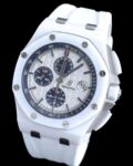 APF Factory Fake AP Royal Oak Offshore 26402CB.OO.A010CA.01 White Panda Plate Watches