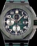 APF Factory Replica AP Royal Oak Offshore 26405CE.OO.A056CA.01 Smoked Green Panda Plate Watches