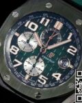 APF Factory Replica AP Royal Oak Offshore 26405CE.OO.A056CA.01 Smoked Green Panda Plate Watches