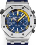 MS Factory Fake AP Royal Oak Offshore 26703ST.OO.A027CA.01 Dark Blue Panda Plate Watches