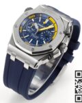 MS Factory Fake AP Royal Oak Offshore 26703ST.OO.A027CA.01 Dark Blue Panda Plate Watches