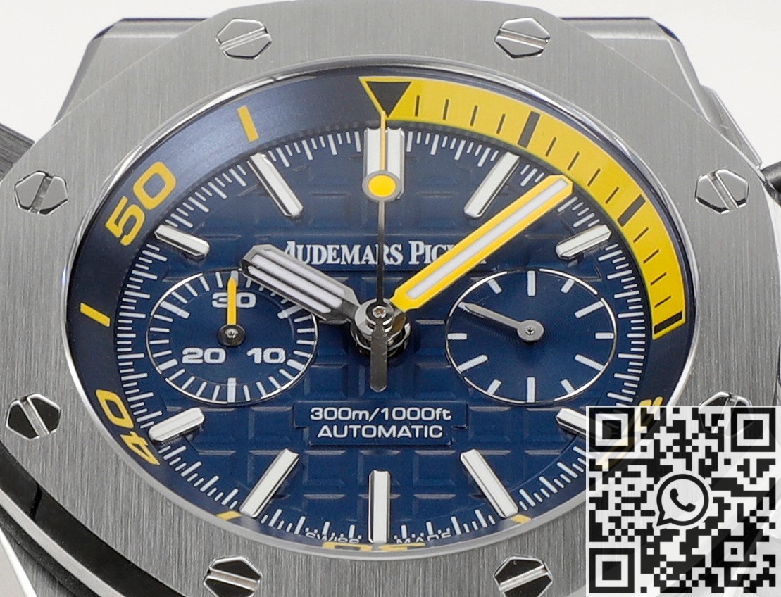 MS Factory Fake AP Royal Oak Offshore 26703ST.OO.A027CA.01 Dark Blue Panda Plate Watches