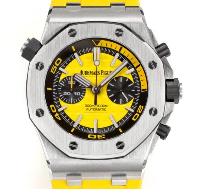 MS Factory Fake Audemars Piguet Royal Oak Offshore 26703ST.OO.A051CA.01 Yellow Panda Plate