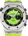 MS Factory Fake AP Royal Oak Offshore 26703ST.OO.A038CA.01 Yellow-green Panda Plate Watches