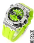 MS Factory Fake AP Royal Oak Offshore 26703ST.OO.A038CA.01 Yellow-green Panda Plate Watches