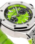 MS Factory Fake AP Royal Oak Offshore 26703ST.OO.A038CA.01 Yellow-green Panda Plate Watches