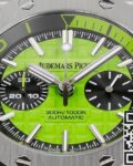 MS Factory Fake AP Royal Oak Offshore 26703ST.OO.A038CA.01 Yellow-green Panda Plate Watches