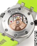 MS Factory Fake AP Royal Oak Offshore 26703ST.OO.A038CA.01 Yellow-green Panda Plate Watches