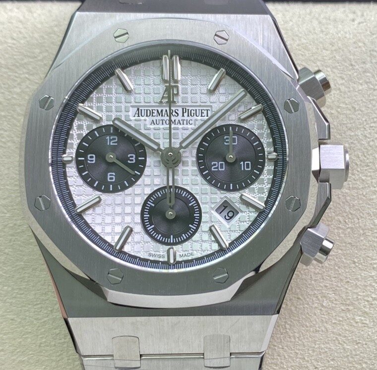 JH Factory Fake AP Royal Oak 26331ST.OO.1220ST.03 Silver Panda Plate Watch