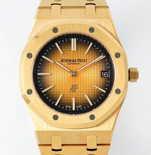 IP Factory Replica AP Royal Oak 16202BA.OO.1240BA.02 Smoked Gold Watch