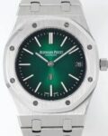 IP Factory Fake Audemars Piguet Royal Oak 15202PT.OO.1240PT.01 Green Dial