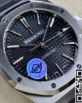 APS Factory Replica Audemars Piguet Royal Oak 15400 Black Dial Rubber Strap