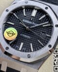 APS Factory Replica Audemars Piguet Royal Oak 15400 Black Dial Rubber Strap