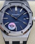 APS Factory Fake AP Royal Oak 15400 Blue Dial Rubber Strap Watches