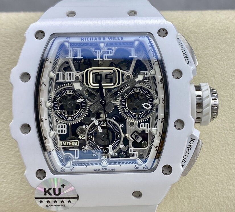 KV Factory Replica Richard Mille RM011-03 White Dial