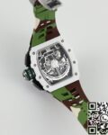 KV Factory Fake Richard Mille RM11 White Ceramic Camouflage Rubber Strap