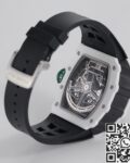 KV Factory Replica Richard Mille RM11 White Ceramic Black Rubber Strap