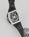 KV Factory Replica Richard Mille RM11 White Ceramic Black Rubber Strap