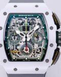 KV Factory Fake Richard Mille RM11 White Ceramic Rubber Strap