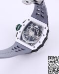 KV Factory Fake Richard Mille RM11 White Ceramic Rubber Strap