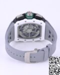 KV Factory Fake Richard Mille RM11 White Ceramic Rubber Strap