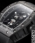 YS Factory Replica Richard Mille RM052 Black Carbon Fiber Case Watch