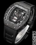 YS Factory Replica Richard Mille RM052 Black Carbon Fiber Case Watch