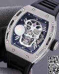 JB Factory Fake Richard Mille RM052 White Carbon Fiber Case