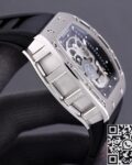 JB Factory Fake Richard Mille RM052 White Carbon Fiber Case