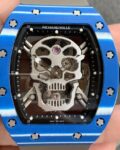 YS Factory Fake Richard Mille RM052 Blue Carbon Fiber Case