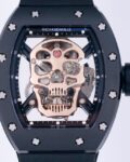 JB Factory Replica Richard Mille RM052 Rose Gold Skull Watch