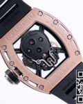 JB Factory Fake Richard Mille RM052 Rose Gold Case Watches