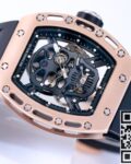 JB Factory Fake Richard Mille RM052 Rose Gold Case Watches